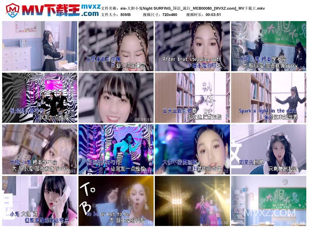 sis-大胆小鬼Night SURFING_国语_流行_MEB00080